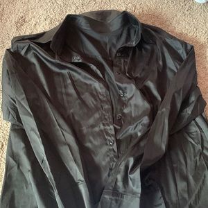 Silk button down